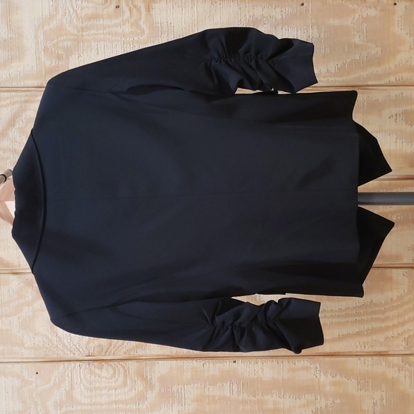Laundry by Shelli Segal Black Button Front Tuxedo Jacket Size 6 - Picture 5 of 7